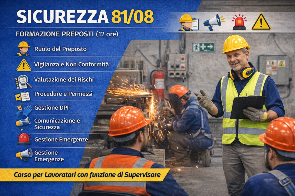 Sicurezza 81/08,Formazione Preposti