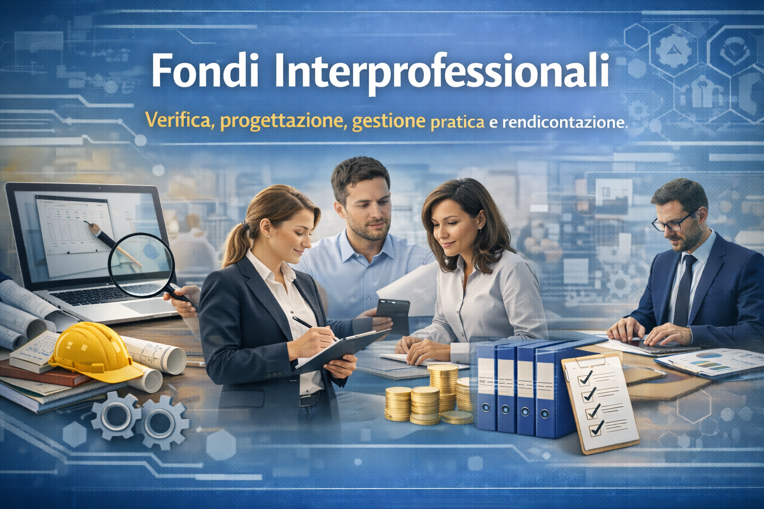 Fondi Interprofessionali – Verifica, progettazione, gestione pratica e rendicontazione. (Link: /fondi-interprofessionali)